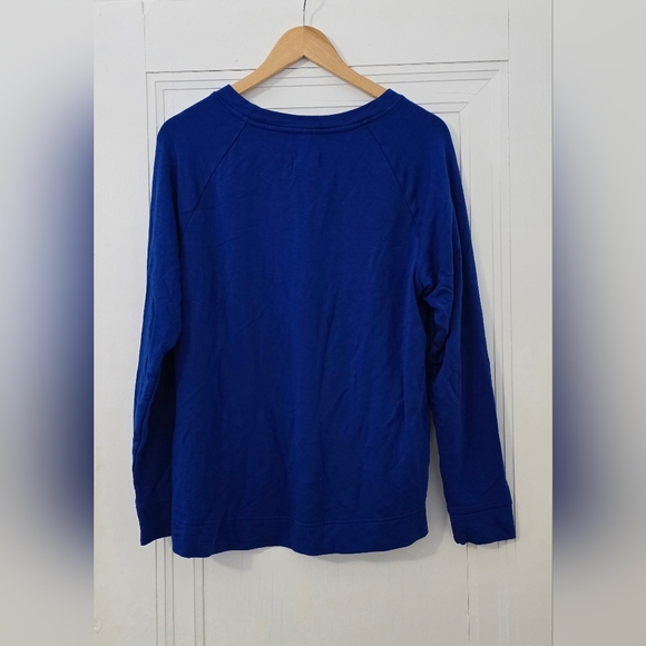 Lou & Grey Cobalt Blue Signaturesoft Sweatshirt Size L, VGUC - Picture 5 of 6
